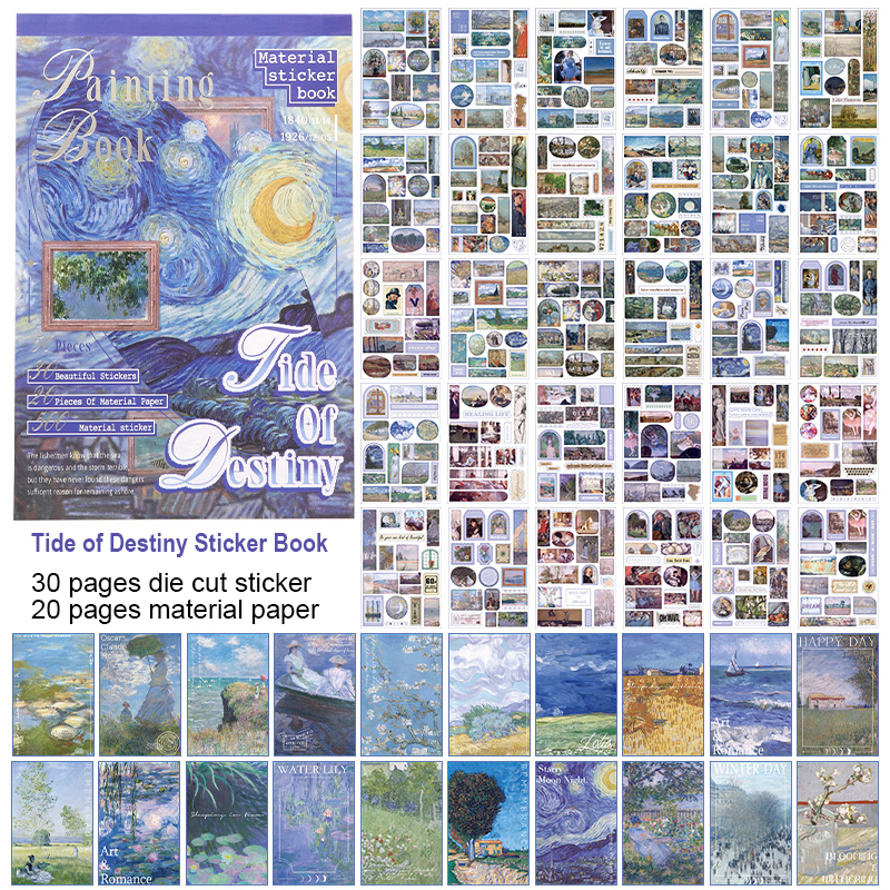 Volume Pack: 30 Washi + 20 Paper Sheets - Tide of Destiny